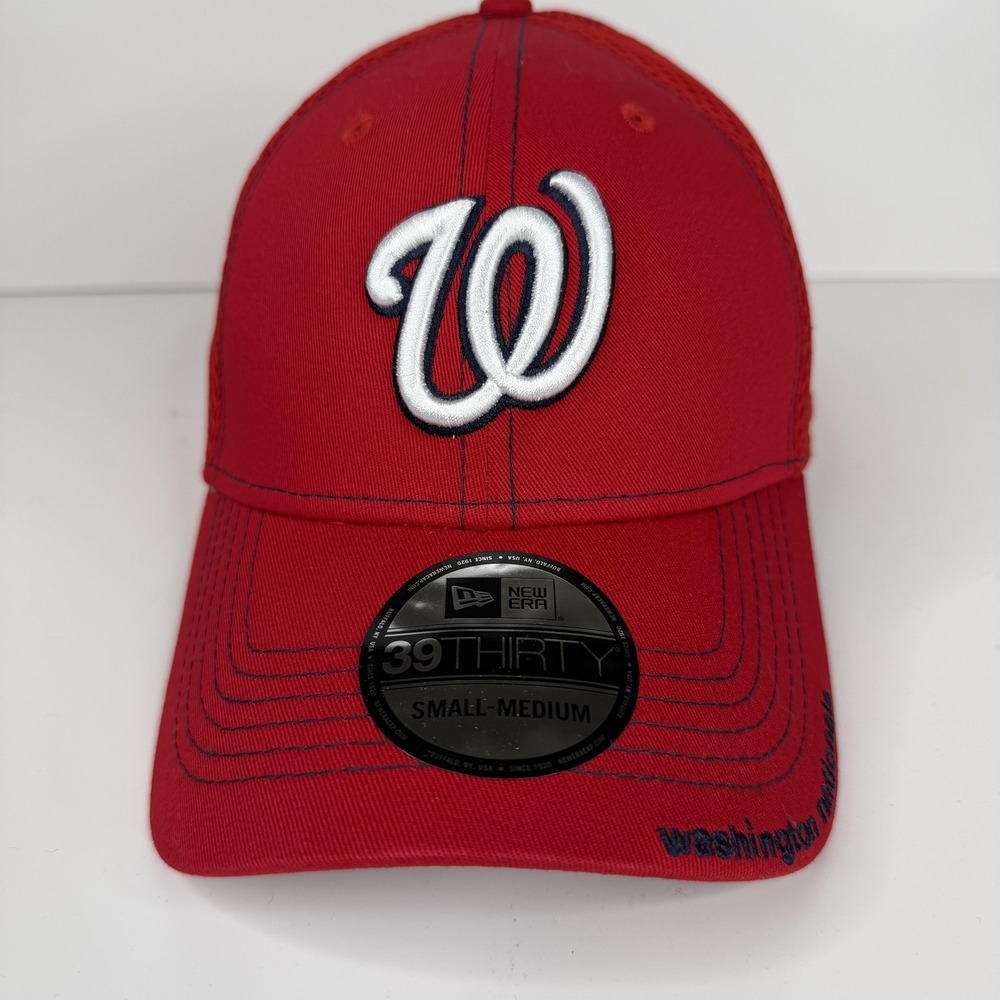 Washington Nationals Hat Cap Fitted Mens S/M Red MLB Baseball 39THIRTY New Era - Picture 2 of 15